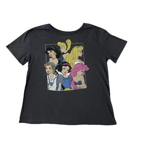 Disney Princess T Shirt Gray Womens Size Medium EUC
